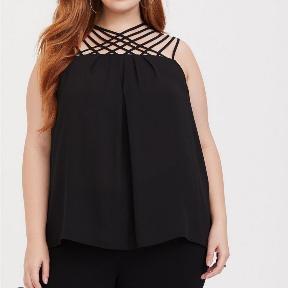 Sexy black top size 0